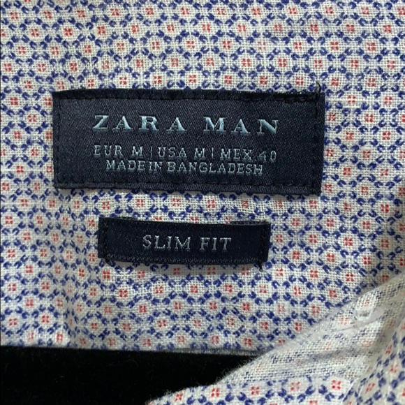 Zara men’s slim fit button down long sleeve shirt - Picture 3 of 5